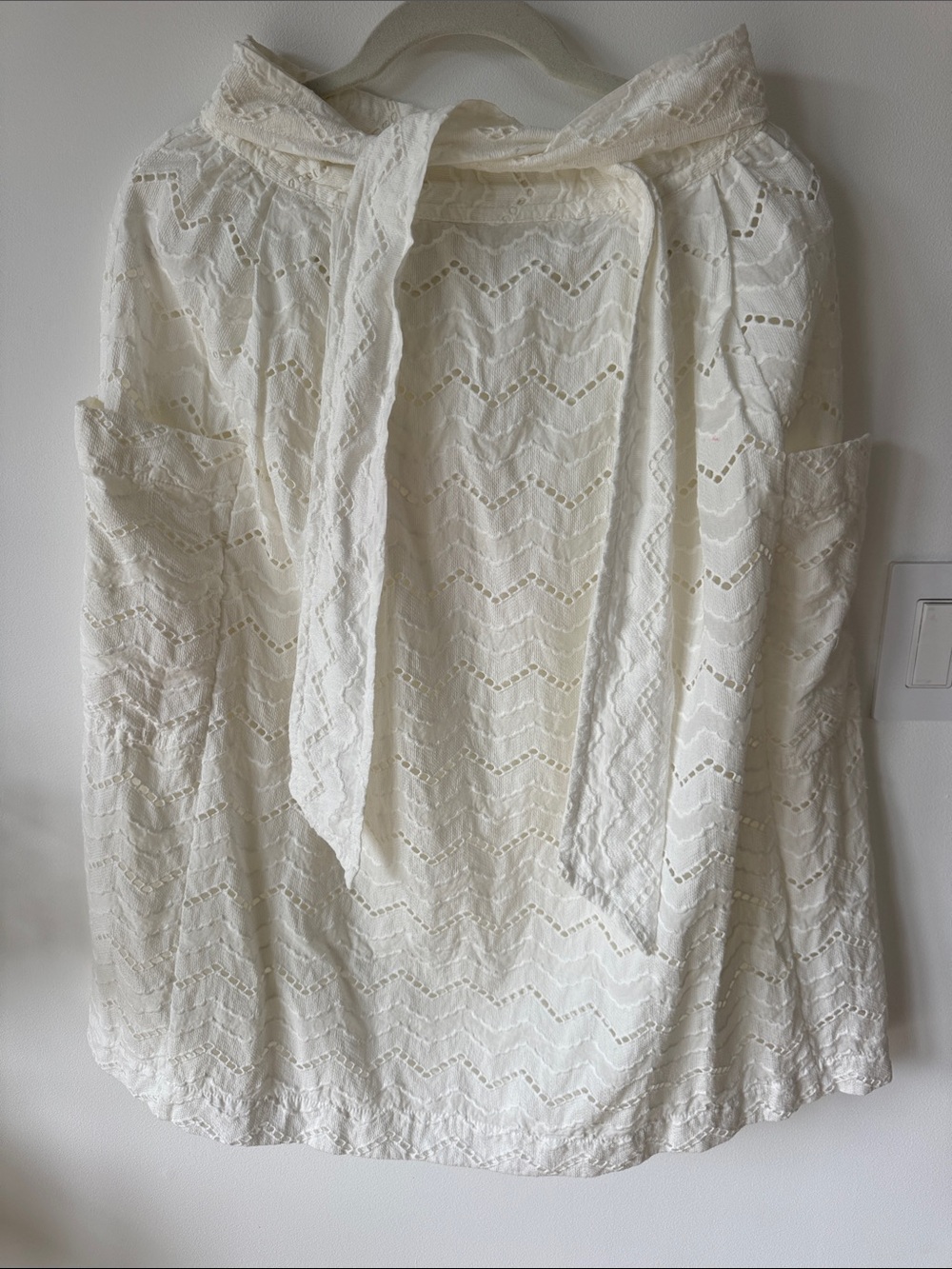 Tracy Reese White Eyelet Blouse